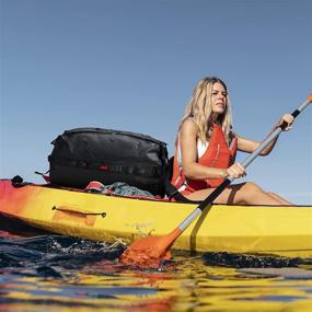 img 2 attached to 🎒 MIER Large Waterproof Duffel Bag: Rolltop Dry Backpack for Outdoor Adventures - Kayaking, Rafting, Boating, Swimming, Camping, Travel, Gym, Beach - 60L Capacity