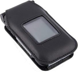 img 1 attached to Protect your Orbic Journey V Verizon Flip Phone with BELTRON Leather Fitted Case - Rotating Belt Clip, Screen & Keypad Protection, Secure Fit