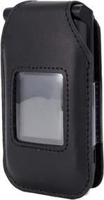 img 2 attached to Protect your Orbic Journey V Verizon Flip Phone with BELTRON Leather Fitted Case - Rotating Belt Clip, Screen & Keypad Protection, Secure Fit