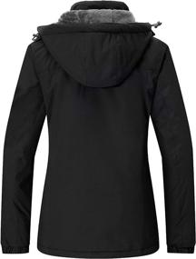 img 3 attached to 🧥 Wantdo Women's Waterproof Ski Jacket - Warm Winter Coat, Windproof Snow Coats with Fleece Lining - Rainproof Outerwear