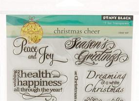 img 2 attached to 🎄 Penny Black 30-140 Christmas Cheer Clear Stamp: Add Festive Delight to Your Holiday Crafts!