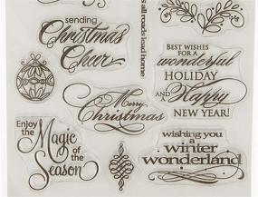 img 1 attached to 🎄 Penny Black 30-140 Christmas Cheer Clear Stamp: Add Festive Delight to Your Holiday Crafts!