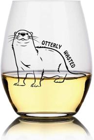 img 4 attached to 🦦 Cute Otter Wine Glass - Perfect Gift for Otter Lovers!