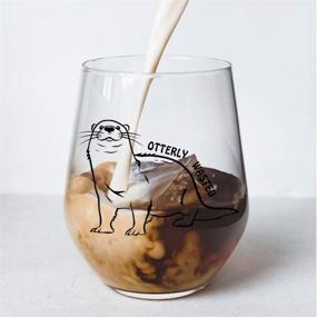 img 1 attached to 🦦 Cute Otter Wine Glass - Perfect Gift for Otter Lovers!