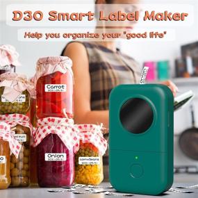 img 3 attached to 🖨️ D30 Thermal Smart Mini Label Printer - Phomemo D30 Bluetooth Wireless Portable Label Maker Machine with Tape, Compatible with iOS & Android - Enhance your SEO!