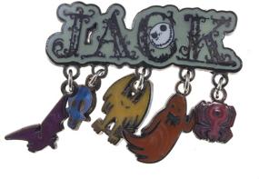 img 2 attached to 🎃 Disney Jack Skellington Dangle Pin - Nightmare Before Christmas - Collectible - Limited Edition - Pin 78565