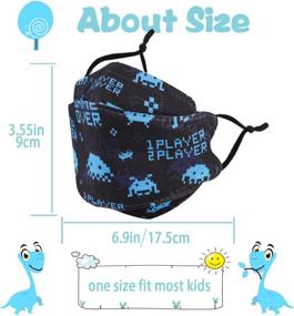 img 3 attached to Fish Shaped Reusable Kids Face Mask: Washable, Breathable Cloth Masks for Boys and Girls - Perfect Gift