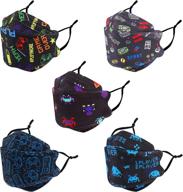 fish shaped reusable kids face mask: washable, breathable cloth masks for boys and girls - perfect gift logo