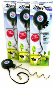 img 4 attached to 🐾 Tangle-Free Rotating Dog Tie Out Leash/Stake: Perfect for Travel, Outdoor Enthusiasts, Camping, and Sporting!