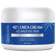 👣 intensive urea cream with salicylic acid: powerful exfoliation & moisturization for dry cracked feet, hands, heels, elbows, knees - 4oz logo