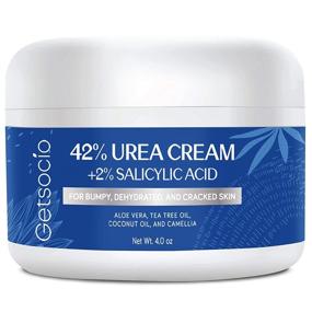 img 4 attached to 👣 Intensive Urea Cream with Salicylic Acid: Powerful Exfoliation & Moisturization for Dry Cracked Feet, Hands, Heels, Elbows, Knees - 4oz