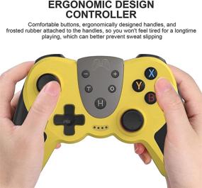 img 3 attached to 🎮 KINGEAR Wireless Pro Controller for Nintendo Switch - Animal Crossing Edition | 6 Axis, Turbo, NFC | Video Game Accessory and Gift for Men, Compatible with Switch and PC Gaming