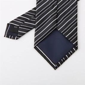 img 1 attached to PH1070 Stripes Handkerchiefs Cufflinks Epoint Men's Accessories and Ties, Cummerbunds & Pocket Squares
