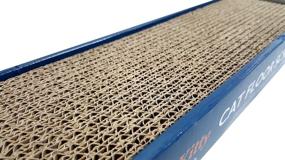 img 1 attached to 🐾 Premium Floor Scratcher for Cats with Bonus Catnip Included - Clean Kitty