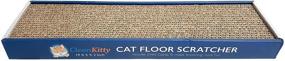 img 3 attached to 🐾 Premium Floor Scratcher for Cats with Bonus Catnip Included - Clean Kitty