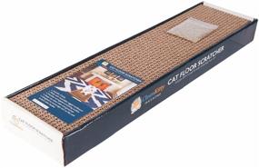 img 4 attached to 🐾 Premium Floor Scratcher for Cats with Bonus Catnip Included - Clean Kitty