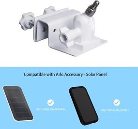 img 3 attached to Крепление для желобов Arlo & Reolink Solar Panels (1 шт., белое) - Совместимо с Arlo Pro, Ultra, Essential, и Pro 4 (солнечные панели не включены)