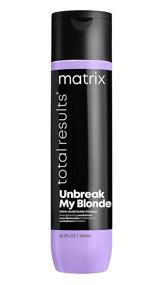 img 4 attached to МАТРИКС Unbreak My Blonde Укрепляющий кондиционер для восстановления и смягчения поврежденных, осветленных и химически обработанных волос - без сульфатов с улучшенным сиянием.