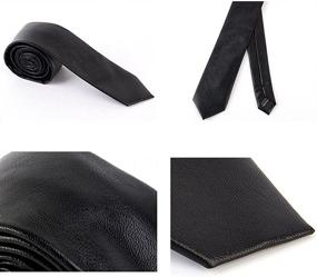 img 2 attached to 👔 Handcrafted Leather Necktie - Hello Tie