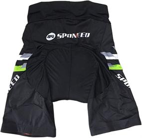 img 1 attached to 🚴 Sponeed Men's Bicycle Shorts - Cycle Tights Pants with Padded Short