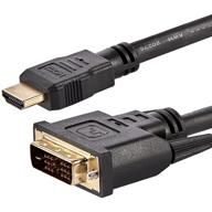 🔌 6ft bi-directional hdmi to dvi d adapter cable - hdmi to dvi or dvi to hdmi adapter - ideal for computer monitors (hdmidvimm6), black logo
