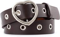 leather design narrow casual tongue women's accessories in belts logo
