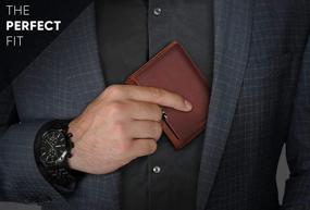 img 3 attached to 👔 Men's Leather Wallets with Minimalist Charcoal Design Offering RFID Blocking - Premium Wallets, Card Cases & Money Organizers