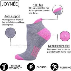 img 3 attached to 🧦 Ultimate Comfort and Support: Women's Ankle Athletic Low Cut Tab Socks - 6 Pack