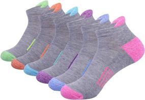 img 4 attached to 🧦 Ultimate Comfort and Support: Women's Ankle Athletic Low Cut Tab Socks - 6 Pack