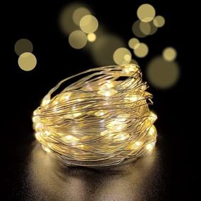 img 4 attached to Set Of 4 Battery Operated Mini Led Fairy Light Dewdrop Lights With Timer 6 Hours On/18 Hours Off For Wedding Centerpiece Halloween Christmas Party Decorations Seasonal Decor