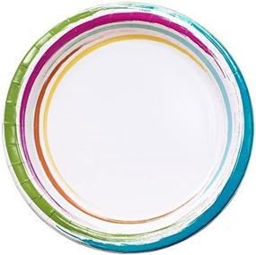 img 4 attached to Nicole Home Collection Brushstrokes Dinnerware