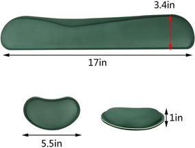 img 3 attached to Набор из памяти Поулсс пены для клавиатуры и мыши Подушка для запястья Компьютерные аксессуары и периферийные устройства