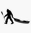 bigfoot kayak sticker waterproof resistant logo