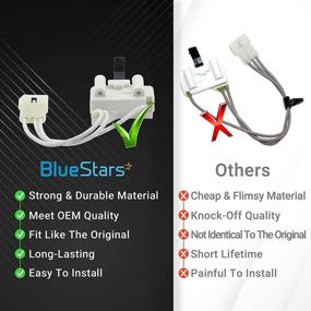 img 2 attached to 🔌 Blue Stars 3406107 Dryer Door Switch Replacement Part - Easy Install, Exact Fit for Whirlpool & Kenmore Dryers - Replaces 3406109 3405100 3405101 3406100 3406101