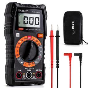 img 4 attached to 🔌 KAIWEETS Multimeter with Case: DC AC Voltmeter, Ohm Volt Amp Test Meter, Continuity Test, Diode Voltage Tester for Household, Automotive Battery Test - Anti-Burn with Double Fuses