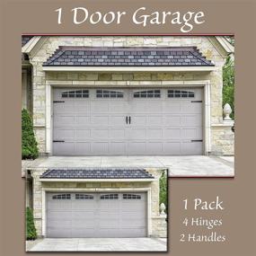 img 2 attached to 🚪 Enhance Your Garage Aesthetics with Household Essentials 240 Hinge It Magnetic Decorative Garage Door Accents in Black