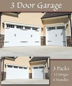 img 1 attached to 🚪 Enhance Your Garage Aesthetics with Household Essentials 240 Hinge It Magnetic Decorative Garage Door Accents in Black