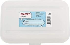 img 1 attached to 📦 Translucent Clear Pencil Box - STAPLES 472593