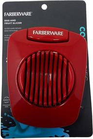 img 2 attached to 🥚 Effortlessly Slice Eggs with Farberware Egg Slicer in Vibrant Red Shade