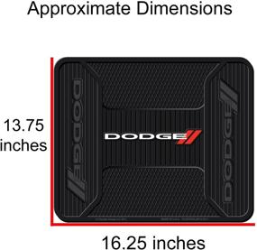 img 2 attached to 🚗 U.A.A. INC. Front & Rear Car Truck SUV Seat Rubber Floor Mat for Dodge RAM - Elite Series