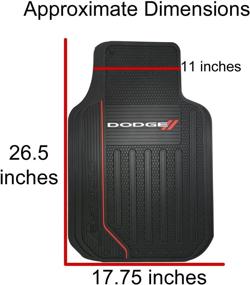 img 1 attached to 🚗 U.A.A. INC. Front & Rear Car Truck SUV Seat Rubber Floor Mat for Dodge RAM - Elite Series