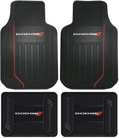 img 4 attached to 🚗 U.A.A. INC. Front & Rear Car Truck SUV Seat Rubber Floor Mat for Dodge RAM - Elite Series