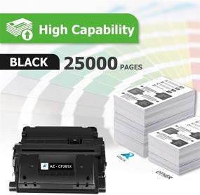 img 3 attached to 🖨️ High-Quality Toner Cartridge Replacement for HP 81X CF281X 81A CF281A Enterprise MFP M605 Printer - Compatible with M605n M605dn M605x M606 M606n M630 M630h M630dn M630z M632 (Black, 1-Pack)