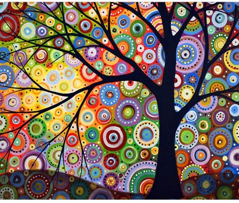 painting rhinestone embroidery pictures geometric 로고