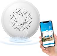 💧 ecoey smart wifi water sensor leak detector with replaceable battery - ultimate protection for basement and home - fj156a-h14, 1 pack логотип