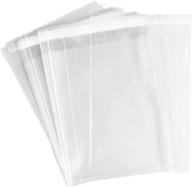 🍬 100 count clear flat cellophane bags ideal for candies, cookies, bakery items, soap, and other treats (1.5" x 2" or 38.1 x 50.8 cm) logo