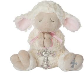 img 2 attached to 🐑 Ganz Serenity Lamb: Perfect Pink Christening or Baptism Gift for Girls