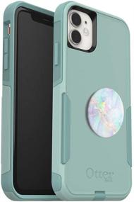 img 4 attached to Premium Bundle: OtterBox COMMUTER SERIES iPhone 11 Case (MINT WAY) + PopSockets PopGrip with Opal Design