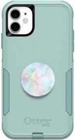 img 1 attached to Premium Bundle: OtterBox COMMUTER SERIES iPhone 11 Case (MINT WAY) + PopSockets PopGrip with Opal Design