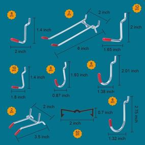 img 2 attached to 🔧 Industrial Hardware Hanging Pegboard Accessories Organizer Assortment